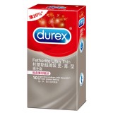 【杜蕾斯Durex】超薄裝更薄型保險套衛生套安全套避孕套10入