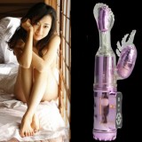 玉葉神針~48段變頻雙震轉珠棒-紫