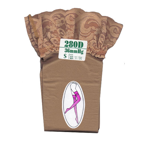 【義大利襪】280D健康襪系列- 大腿襪 S號 膚色