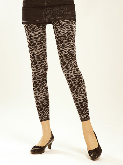 【STREET】無縫外搭九分褲(虎紋)秋冬厚款