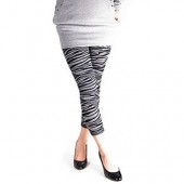 【STREET】無縫外搭九分褲(斑馬)秋冬厚款