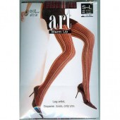 【蒂巴蕾】ART WARM UP 彈性褲襪 - 巴黎條紋