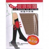 【蒂巴蕾】唐辛子波浪按摩中統襪-膚色