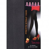 【Etaly】彩色踩腳型秋冬褲襪-鐵灰