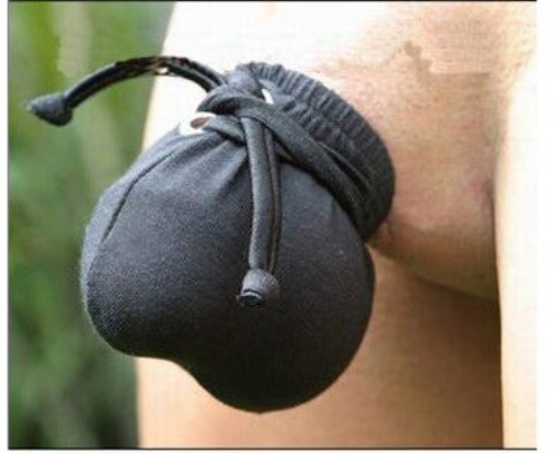 男士性感綁帶式GG套內褲 (黑)