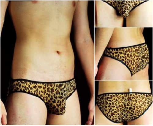 曠野騎士豹紋性感三角內褲