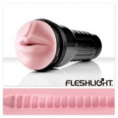 美國Fleshlight-Pink Mouth Wonder Wave 粉紅美唇神奇波浪