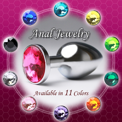 不銹鋼寶石後庭栓 (中號)