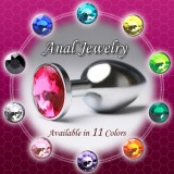 不銹鋼寶石後庭栓 (中號)