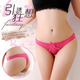 《AIMEI GIAREN》引誘狂想！無痕蕾絲美臀丁字褲﹝玫紅﹞