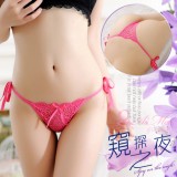 《AIMEI GIAREN》窺探之夜！誘人側綁帶蕾絲丁字褲﹝玫紅﹞