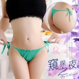 《AIMEI GIAREN》窺探之夜！誘人側綁帶蕾絲丁字褲﹝珊瑚綠﹞