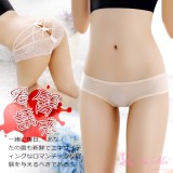 《AIMEI GIAREN》蜜臀誘惑！交叉細帶鏤空蝴蝶結三角褲﹝膚﹞