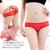 《AIMEI GIAREN》蜜臀誘惑！交叉細帶鏤空蝴蝶結三角褲﹝紅﹞