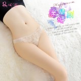 《AIMEI GIAREN》迷情時刻！美臀透膚花葉蕾絲T字褲﹝膚﹞