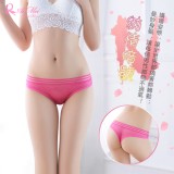 《AIMEI GIAREN》純情暗號！薄透方塊圖樣柔紗T字褲﹝玫紅﹞