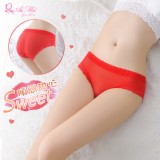 《AIMEI GIAREN》傾戀甜心！愛心蕾絲滾邊柔紗三角褲﹝紅﹞