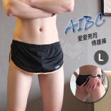 【AIBC】愛愛男同 ‧ 絲滑兩片式內丁字設計情趣褲﹝黑 L﹞