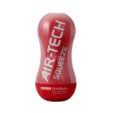 日本TENGA自慰杯AIR-TECH Squeeze Regular軟殼增壓重覆使用飛機杯(標準紅)成人情趣用品自慰杯打手槍自愛器