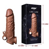 夜櫻YEAIN 戰神加長套(震動款) 狼牙套男用加長加粗陰莖套持 情趣玩具陽具套 成人情趣用品