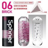 日本TENGA SPINNER 06 BRICK衝擊磚 可重複使用男用飛機杯自慰套自慰器 打手槍打飛機自愛器