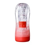 日本RELUXE透明高潮飛機杯ALPHA ECSTASY恍惚柔軟型透明高潮飛機杯(紅色)男用自慰套自慰器 成人專區打手槍打飛機自愛器