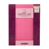 【郁庭靴下】造型格紋黑粉藍綠四色網襪-粉紅