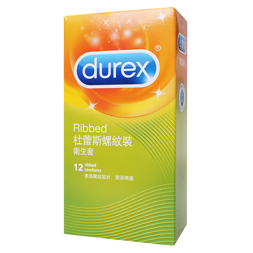 【杜蕾斯Durex】螺紋裝保險套衛生套安全套避孕套12入