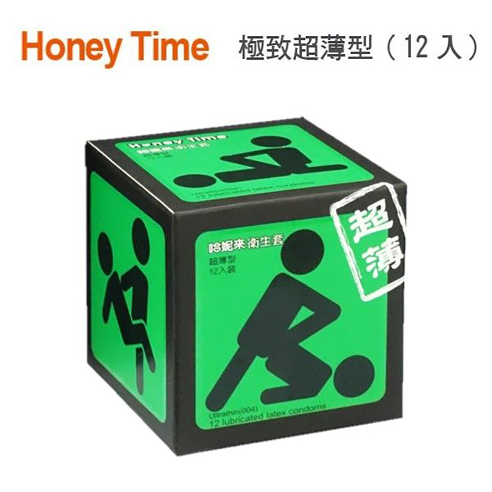 Honey Time (哈尼來 樂活套) 衛生套保險套12入(綠色_超薄裝)