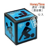 Honey Time (哈尼來 樂活套) 衛生套保險套12入(藍色_混合裝(虎牙/平面))