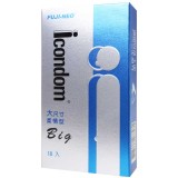 艾康頓大尺寸光滑平面柔情型衛生套保險套10入