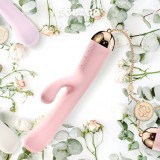 ZALO法國輕奢私密用品＊Ichigo雙頭按摩棒/金屬表面18k金-草莓粉