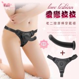 Enjoy Love ‧ 愛戀拉拉 滑順硅膠老二按摩棒穿戴褲﹝中號﹞