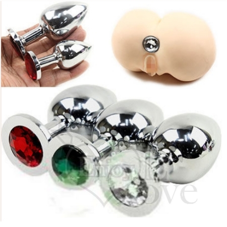 不銹鋼寶石後庭栓 (中號)