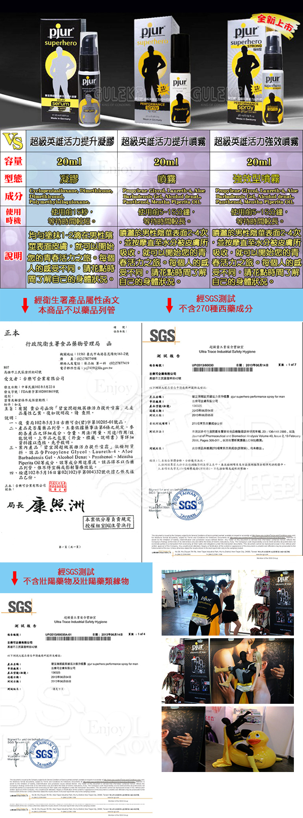 德國Pjur‧超級英雄活力強效噴霧 20ml 強效型﹝有SGS測試報告﹞