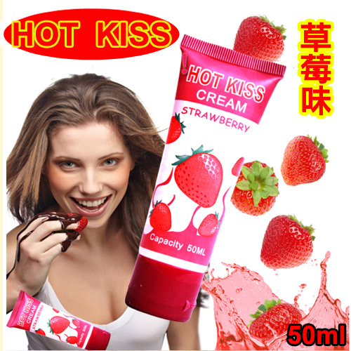 HOT KISS 草莓味口交、肛交、陰交潤滑液